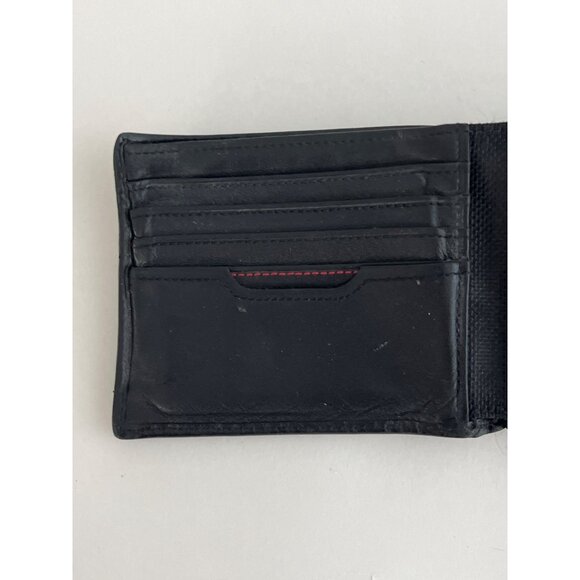 Tumi Delta Slim Single Billfold Black Leather Wallet 4" x 3" - Picture 6 of 9